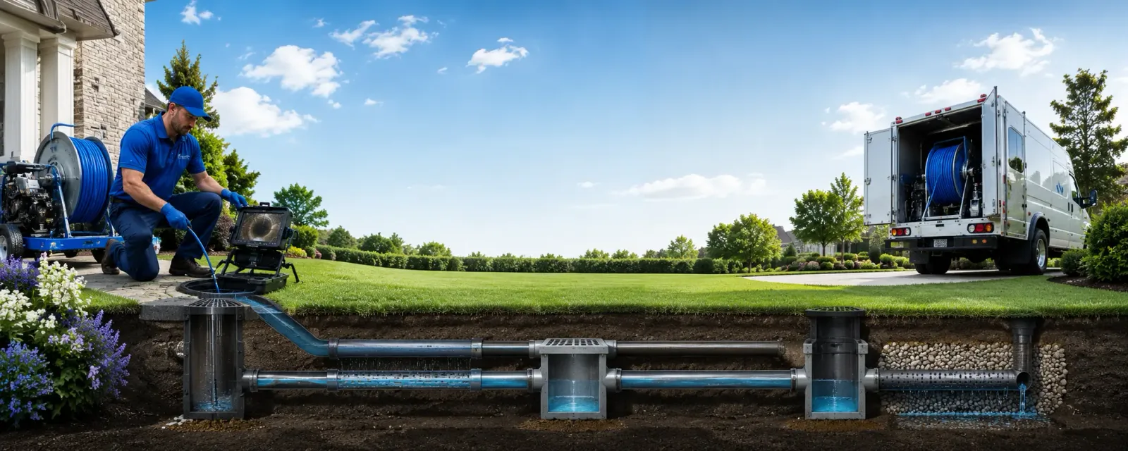 Outdoor drain cleaning information for Traer, IA